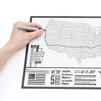 地圖刮刮樂 - 美國地圖篇旅行版