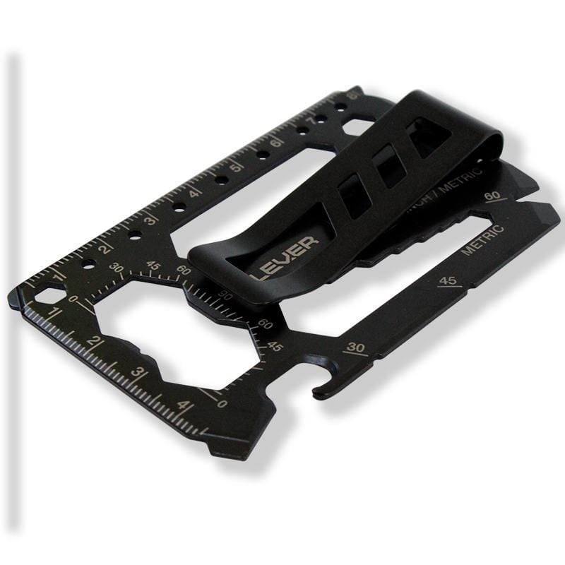 多功能高硬度不鏽鋼工具卡 (附鈔票夾)  - 黑色氮化塗層