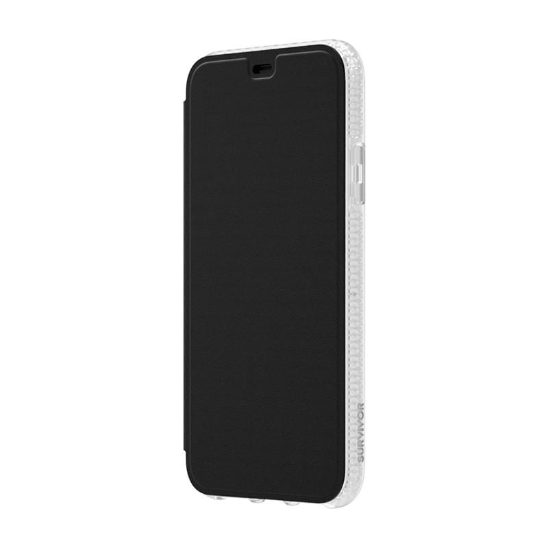 Survivor Clear Wallet iPhone 11 Pro Max 透明背套防摔側翻皮套