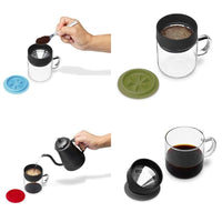 手沖咖啡三件禮盒組(咖啡壺-共2色/玻璃杯240ml-共4色/咖啡磨2.0)