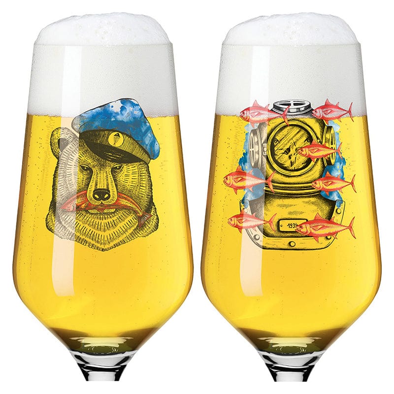 傳承時光系列- 熊酒海航皮爾森啤酒對杯組 / 374 ml