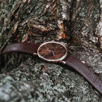 沉穩經典原木手錶 - 核桃木節 40mm 兩色