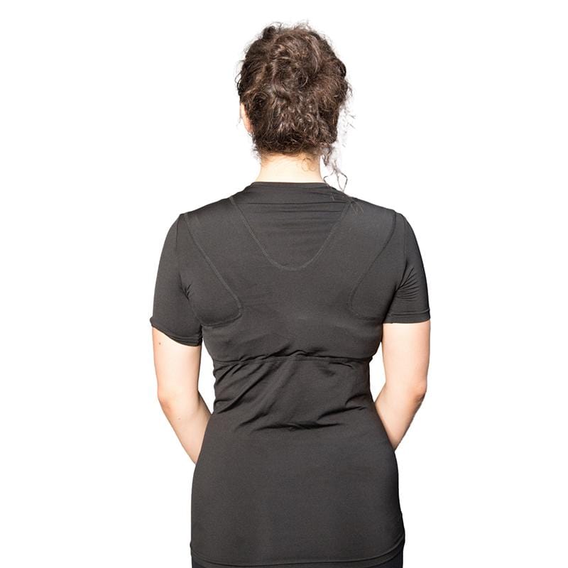 女款  透氣抗菌矯正姿勢 Performance T-Shirt - 黑色