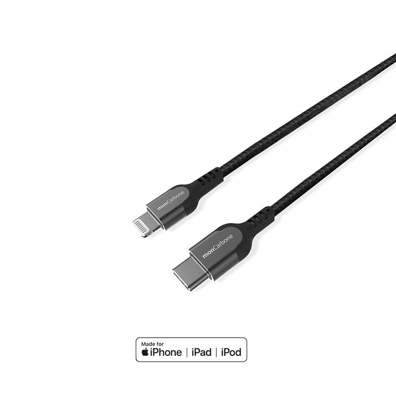 鋁合金 USB-C to Lightning 快速充電傳輸線 - 二入組