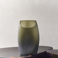 玻璃月型口扁平花器 (8號)  - 計4色