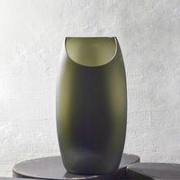 玻璃月型口扁平花器 (9號)  - 計4色