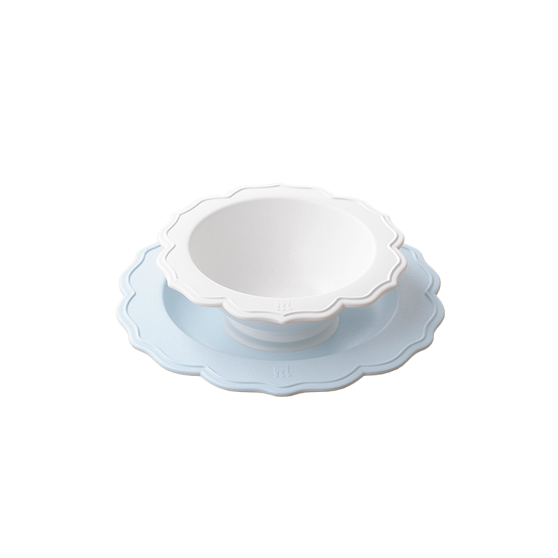 CS獨家套組花型碗盤+三食盤(顏色任選）