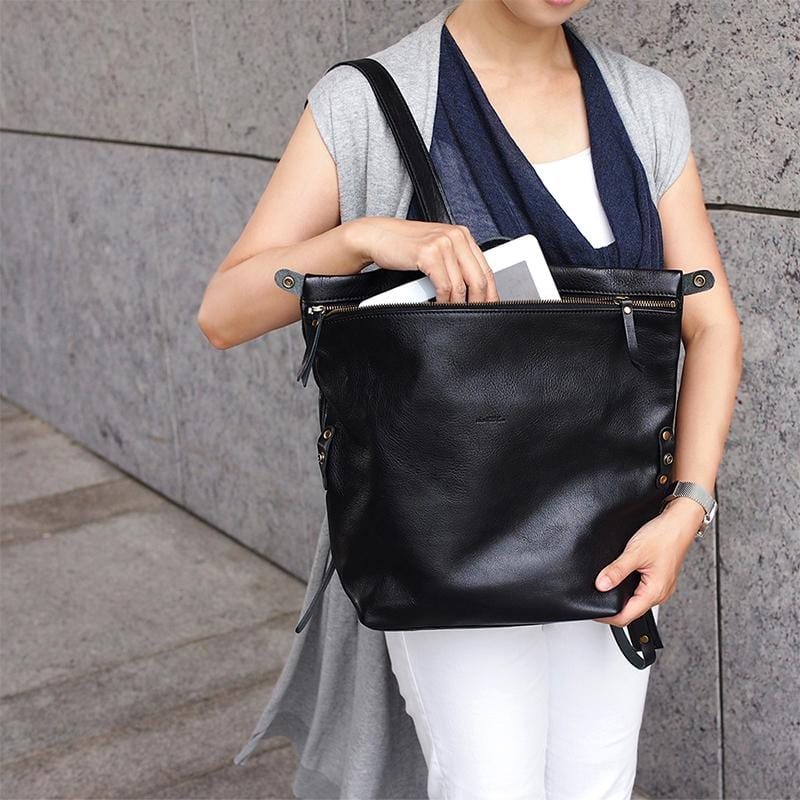 輕鬆生活 日本都會時尚後背包 - 黑色