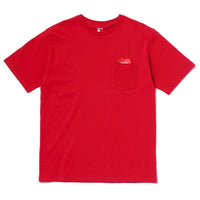 日本限定 - RISING HEART EMBROIDERY POCKET TEE 休閒短袖上衣 / 紅色