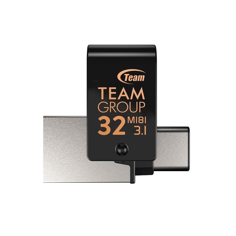 Team Group 十銓 M181 OTG碟 32G USB3.1+Type-C 雙介面 360度旋轉 防水、防塵、防震 隨身碟(終生保固)