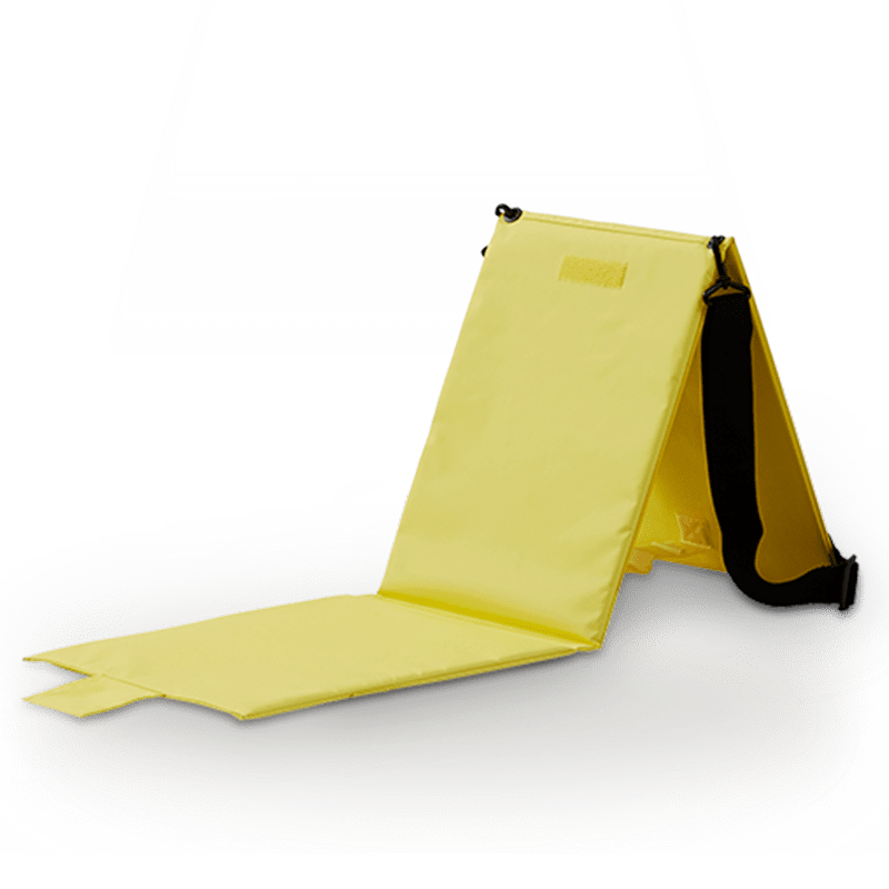攜帶式野餐墊折疊椅組 - 黃