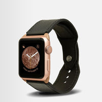 Apple Watch 皮革手環錶帶 - 黑