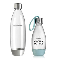 水滴型專用水瓶1L 1入(金屬) +好好帶專用水瓶 500ML 1入(2色可選)