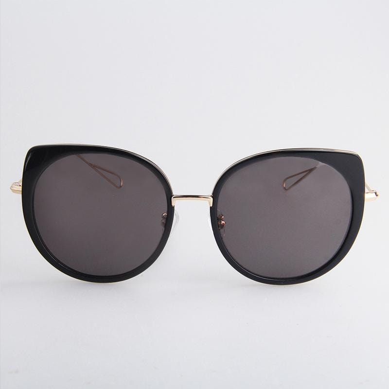 時尚黑歐美款貓眼太陽眼鏡