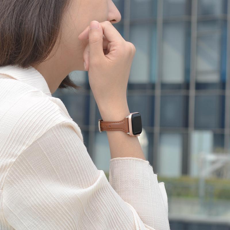 Apple Watch 皮革錶帶 38/40mm - 深棕、可可、杏色