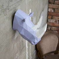 DIY 動物紙模型 - 犀牛