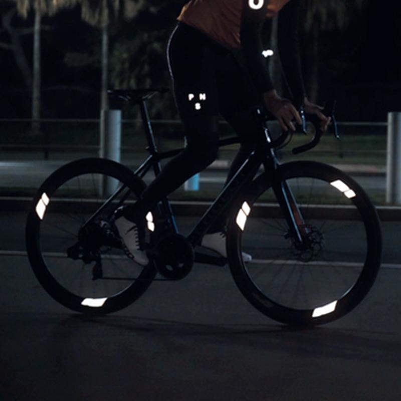 動態自行車輪反光貼 - 嬌嫩粉