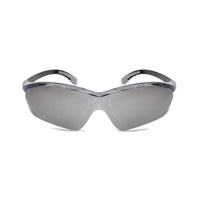 流線設計鈦銀色運動太陽眼鏡/UV400墨鏡/安全/防護/防風眼鏡/護眼首選