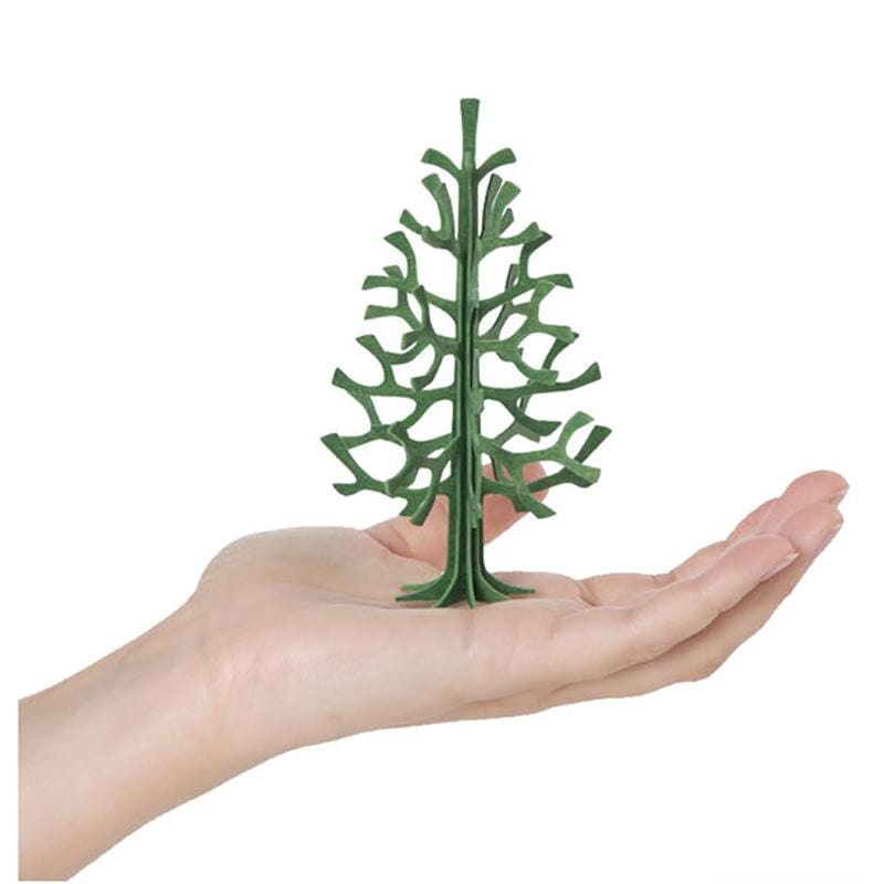3D立體拼圖樺木明信片|擺飾|禮物 -聖誕樹 (14cm)