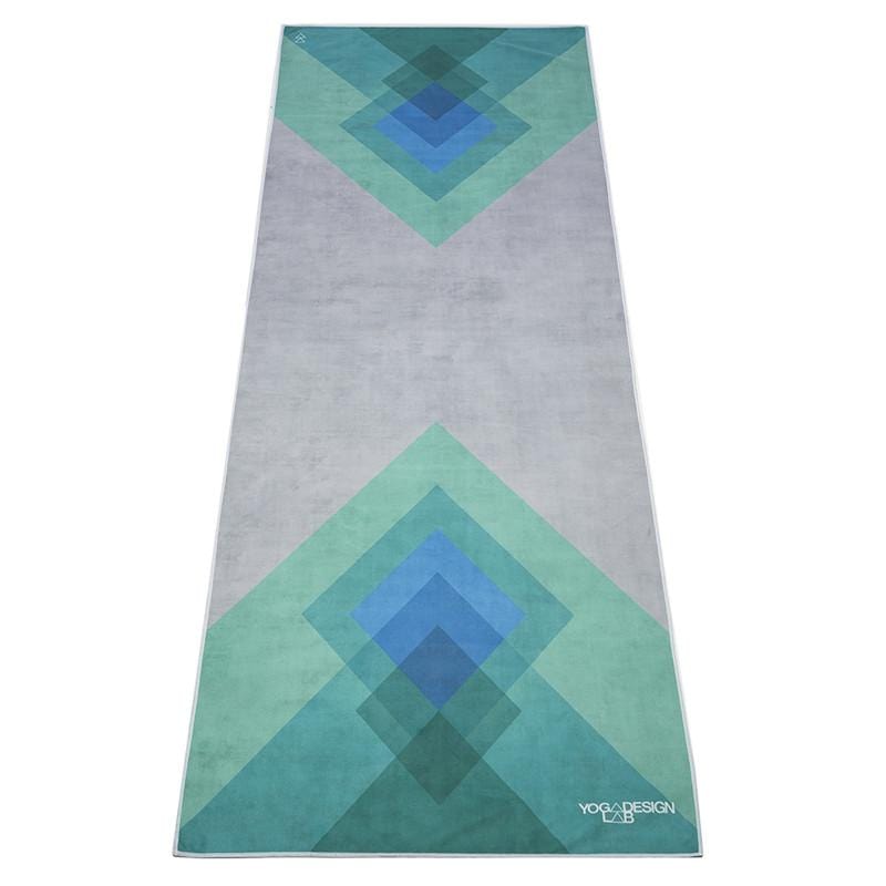Hot Yoga Towel 熱瑜珈巾 - Collage Green 深綠抽象拼貼