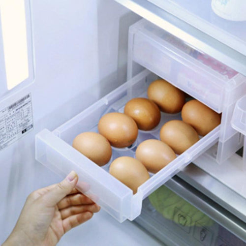 INTRAY冰箱抽屜式收納盒(單層+16蛋格)