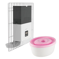 籠子專用寵物自動餵食器 贈湧泉式寵物飲水器