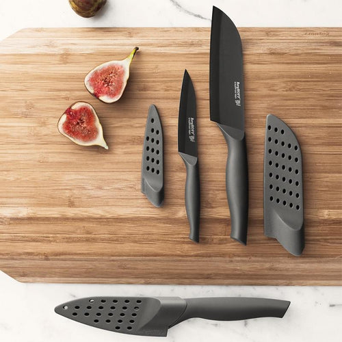 Essentials 刀具3件組(日式主廚刀+廚師刀+削皮刀)