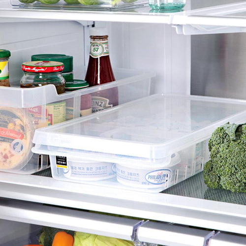 INTRAY冰箱可抽格式透明收納扁盒-23cm