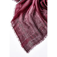經典邊蠶絲緞染羊絨披肩 Edge silk dyeing - 共兩款 (贈:TAN MAY 環保袋)