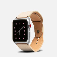 Apple Watch 皮革手環錶帶 - 裸粉