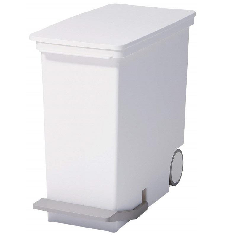 直立式分類垃圾桶25L - 純白色