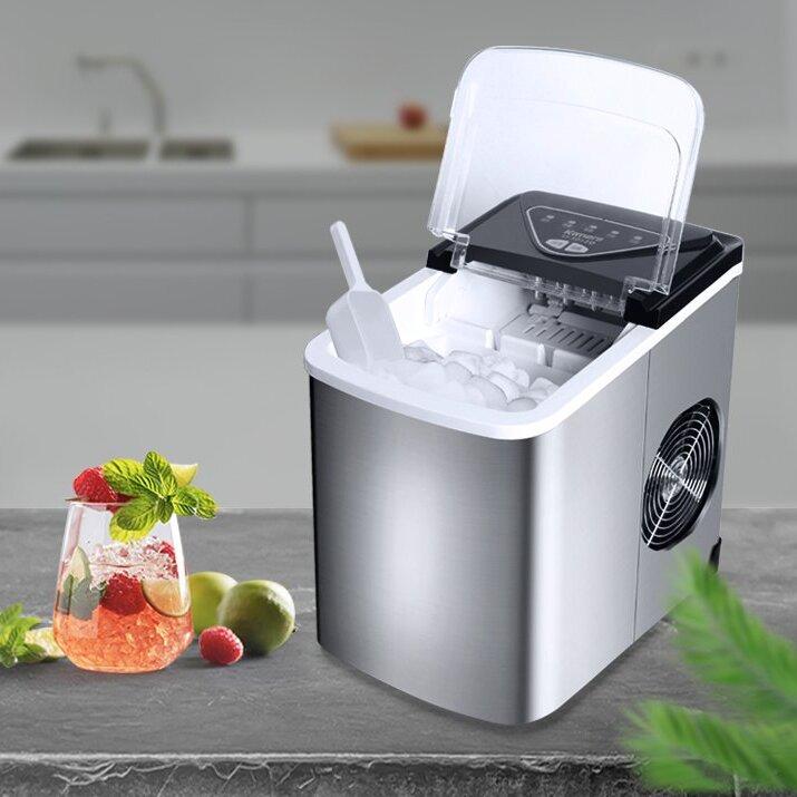 【自動清洗功能】KA-SD12D 微電腦全自動製冰機-加贈專屬收納袋