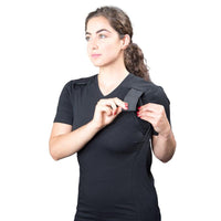女款  透氣抗菌矯正姿勢 Performance T-Shirt - 黑色