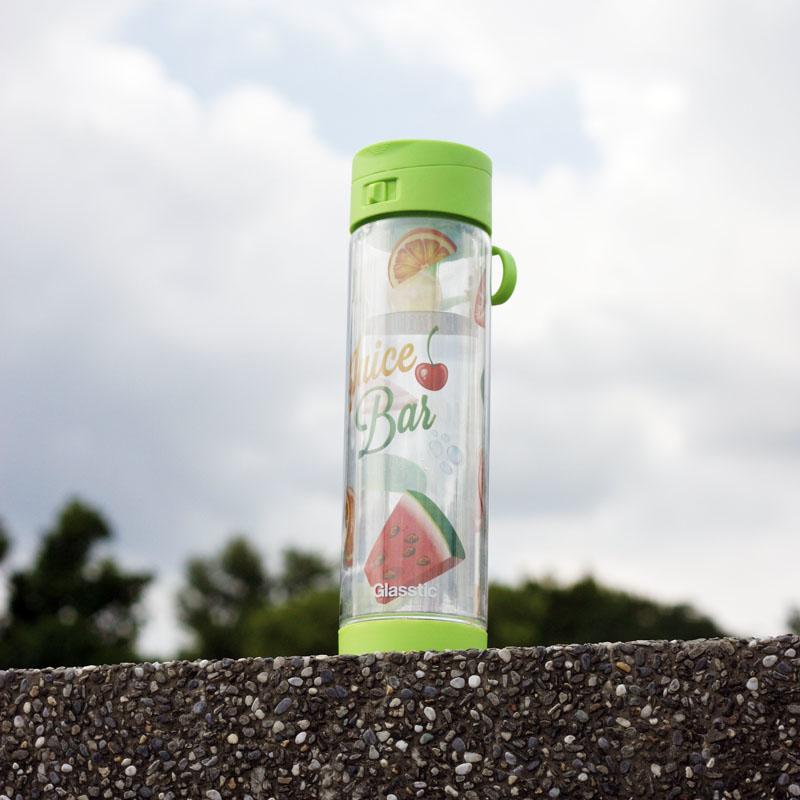 安全防護玻璃水瓶-經典水果款(雙色可選) 470ml