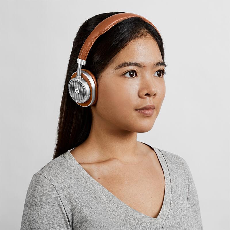 MW50S2耳罩式藍芽無線耳機 棕/銀