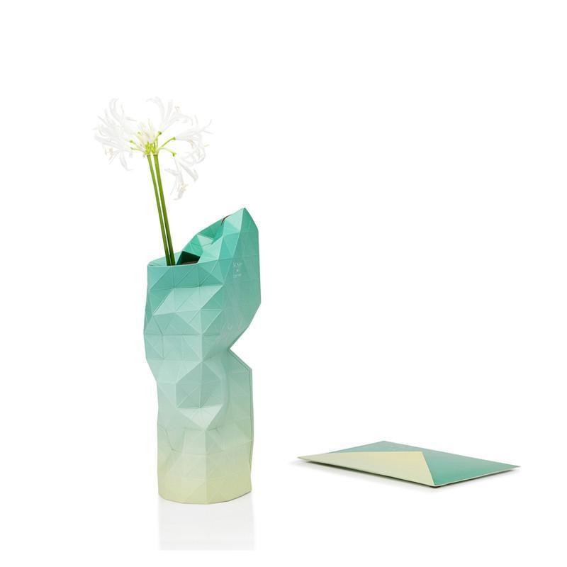 Paper Vase Cover 防水花瓶瓶罩 - 漸層綠