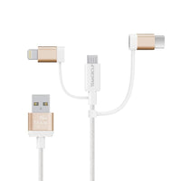 [Apple認證] WC0C- 3合1傳輸充電線(Lightning、Type-C、Micro-B) - 共3色