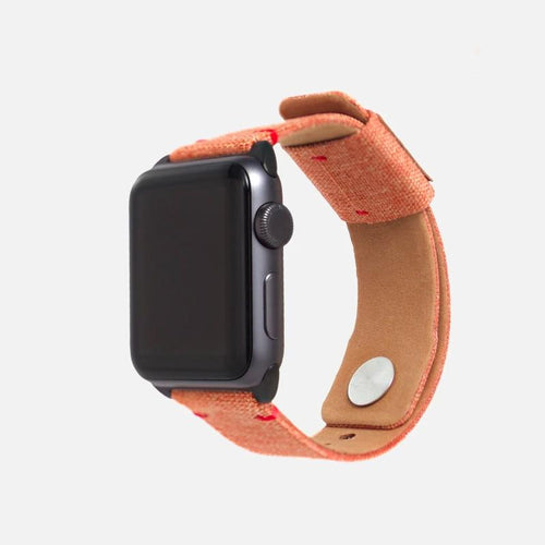 Apple Watch 帆布錶帶 - 芒果橙