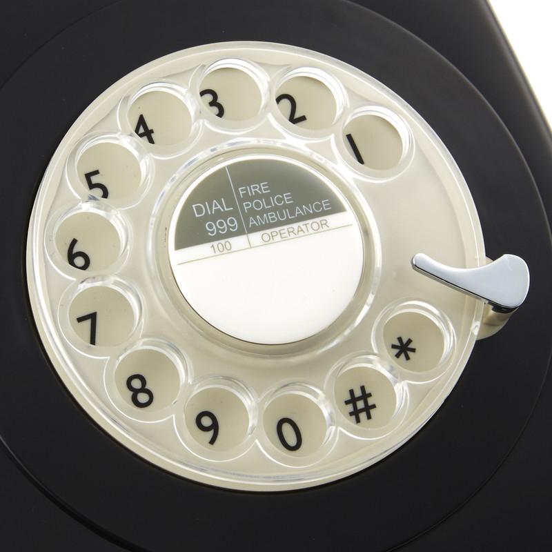 英式經典 746 撥號轉盤復古電話 - 5色