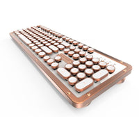 AZIO RETRO CLASSIC POSH BT 牛皮復古打字機鍵盤（中英鍵帽）
