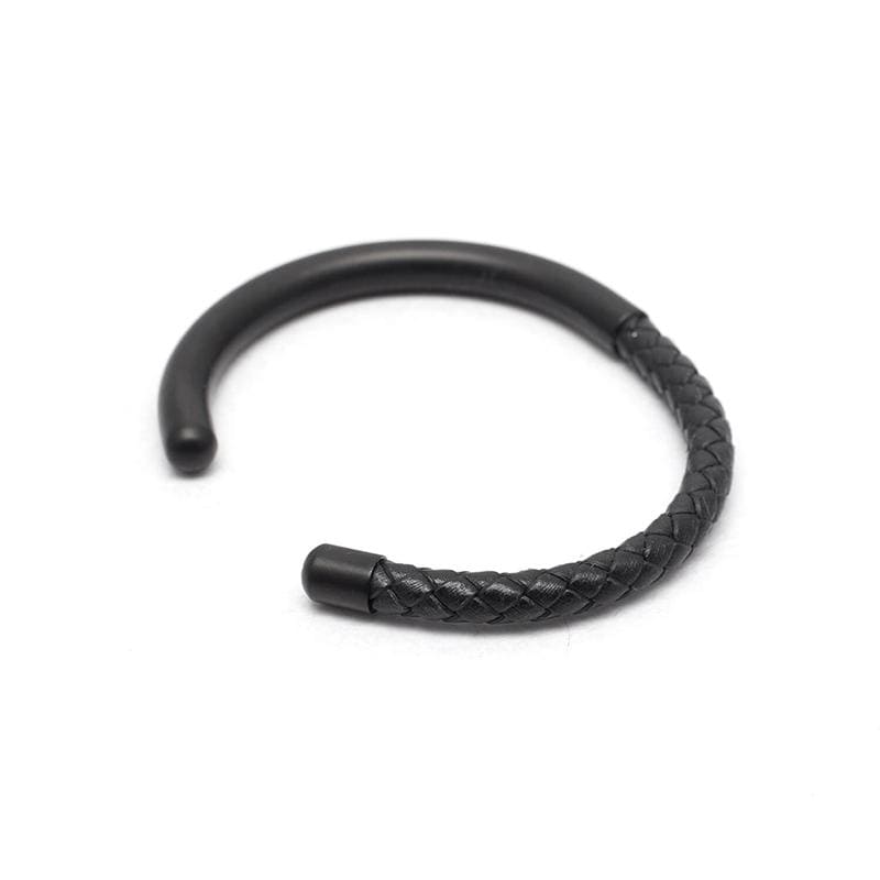 Woven Steel Pipe Bracelet 半編織鋼管手鐲-黑
