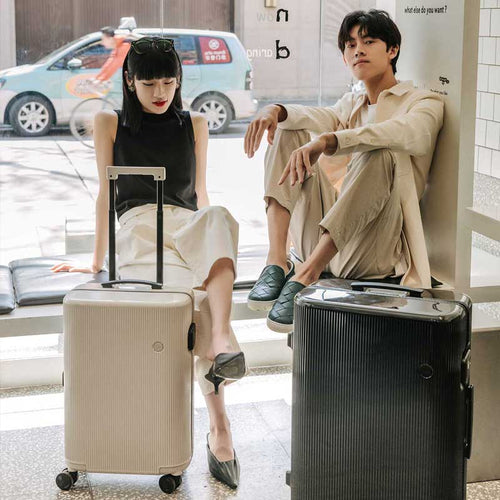 PISTACHIO STRIPED 開心果 28寸 行李箱登機托運