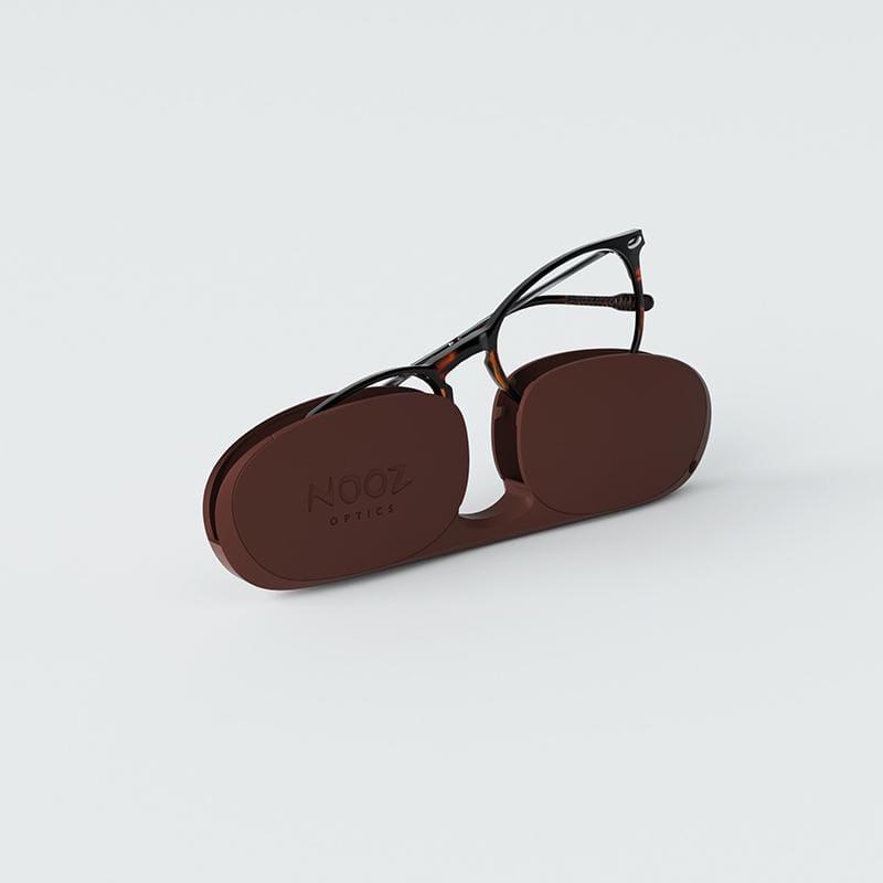 【預購】時尚造型老花眼鏡-鏡腳便攜款（橢圓-玳瑁色）