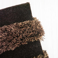 ESPRIT手工羊毛地毯-黑棕復古 70X140cm
