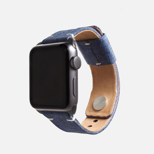 Apple Watch 帆布錶帶 - 丹寧藍