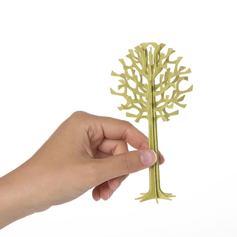 3D立體拼圖樺木明信片|擺飾|禮物 -圓形樹 (16.5 cm)