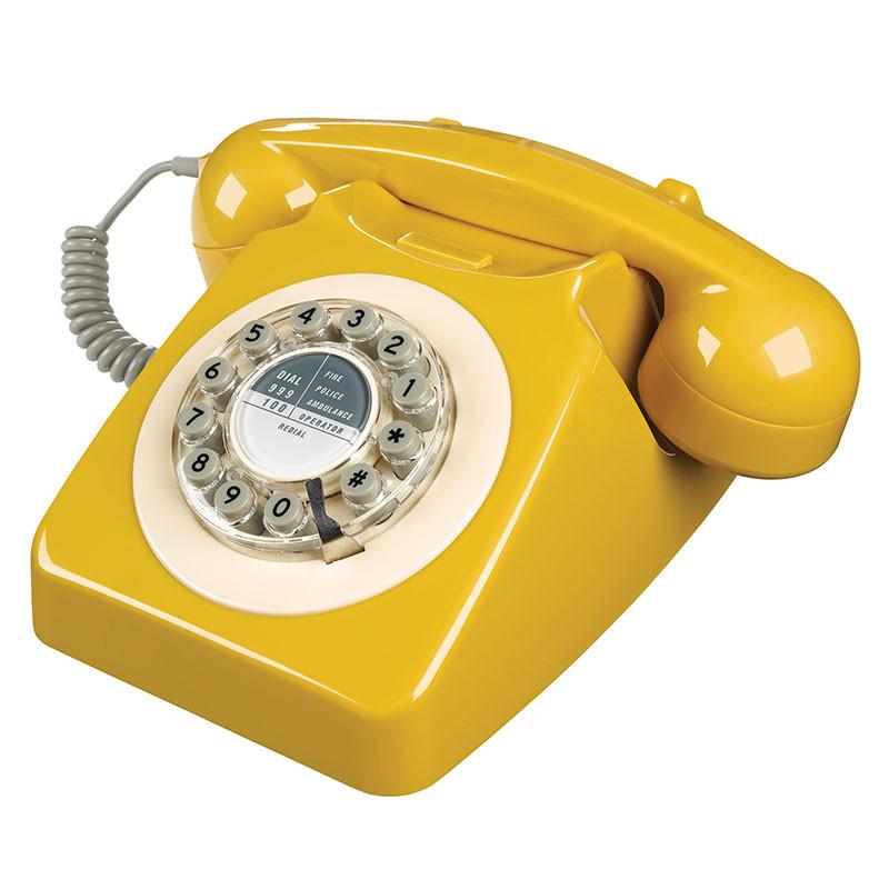60年代復古電話746 - 芥末黃