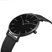 波西米亞不鏽鋼系列 黑錶盤/黑色金屬錶帶