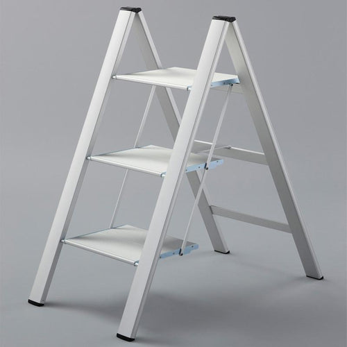 SJ設計踏台/工作梯－3階(78cm)雪弧銀