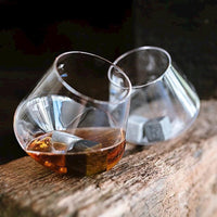 威士忌搖滾造型玻璃酒杯組-兩入組